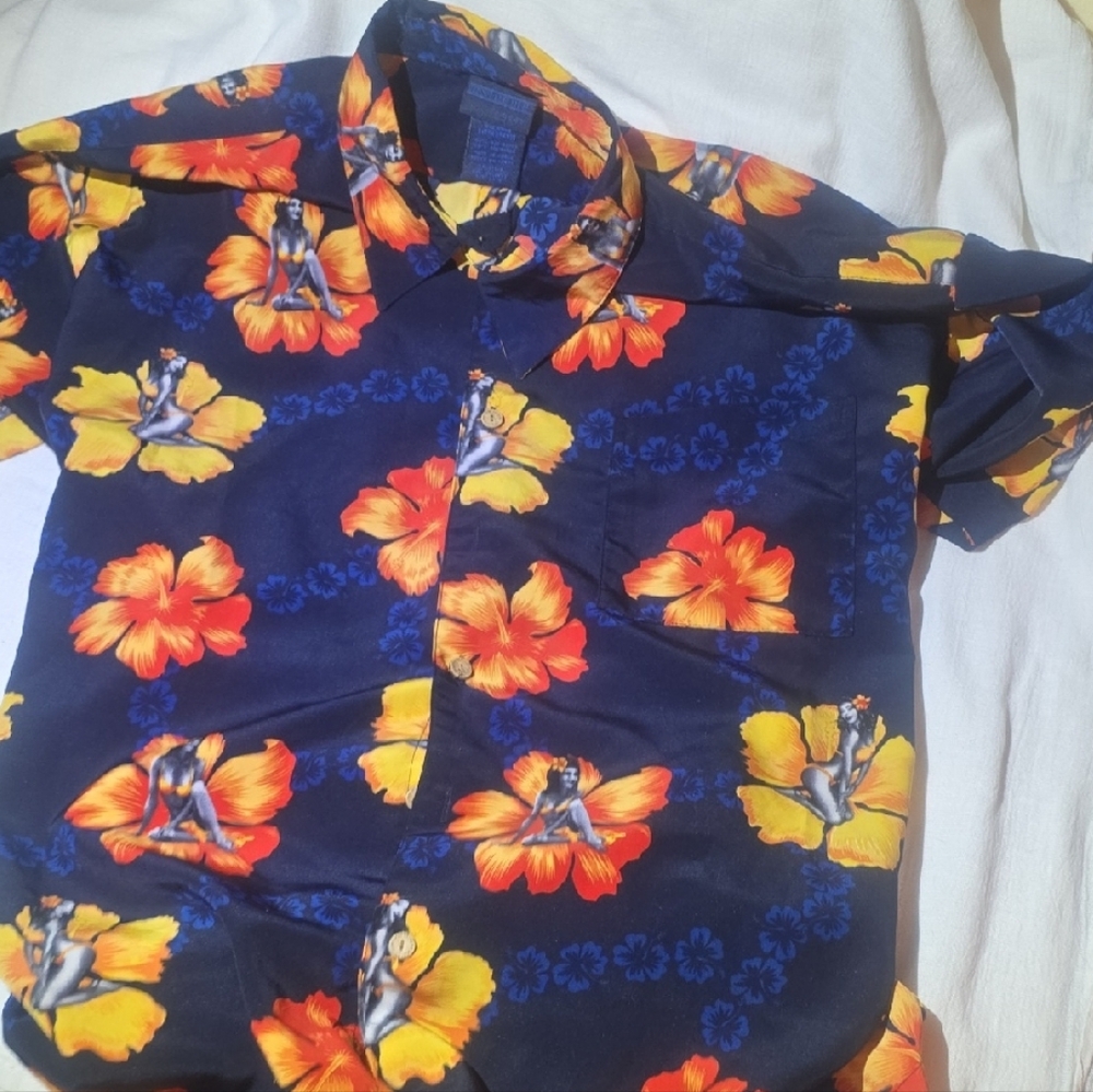 Floral Navy Shirt